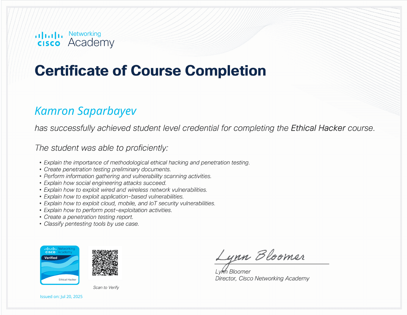 Ethical Hacker — Course Update